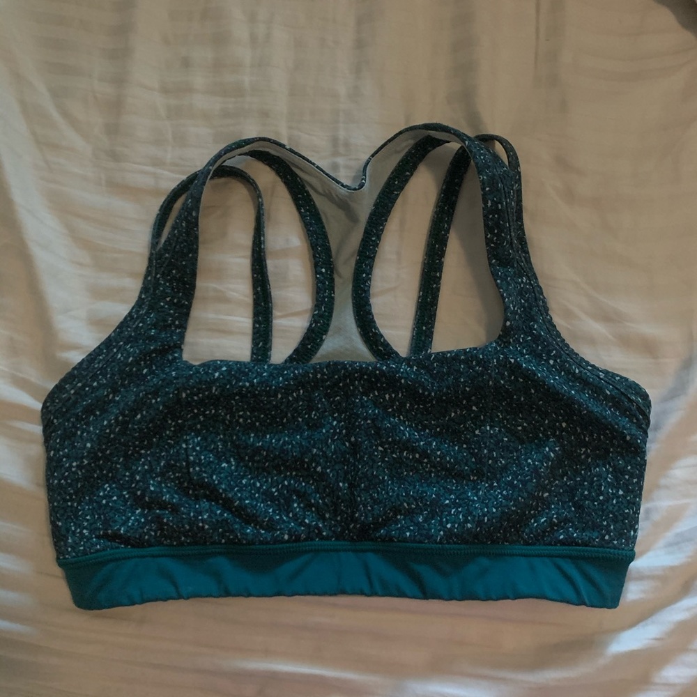 Lululemon Green Print Sportsbra Size 8 Splendour